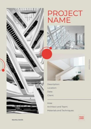 Edit a poster for architecture services