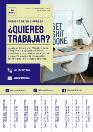 Edita un cartel de Se solicita personal