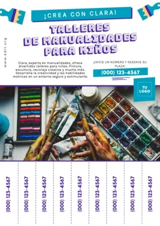 Edita un flyer de taller