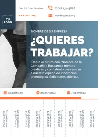 Edita un cartel de Se solicita personal