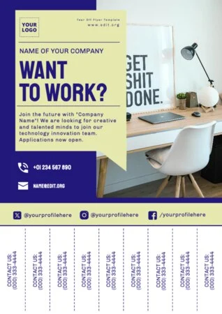 Edit a staff wanted design