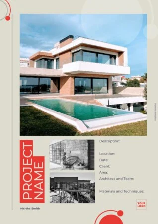 Edit a poster for architecture services