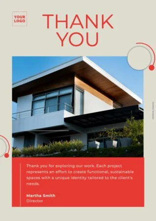 Edit a poster for architecture services