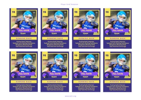 Edit a Football template