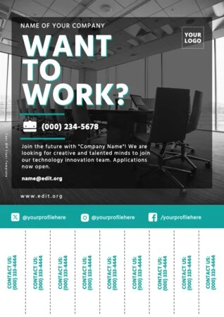 Edit a staff wanted design