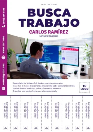 Edita un cartel de Se solicita personal