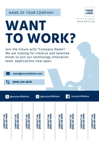 Edit a staff wanted design