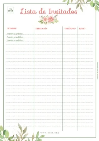 Edita una Lista de Invitados