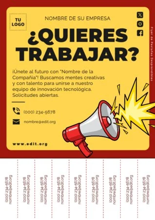 Edita un cartel de Se solicita personal