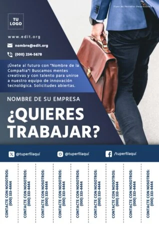 Edita un cartel de Se solicita personal