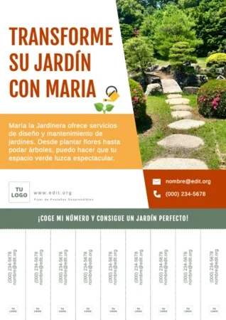 Editar una plantilla de jardinería