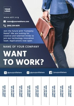 Edit a staff wanted design