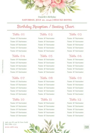 Edit a Sweet 16 flyer