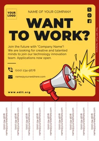 Edit a staff wanted design