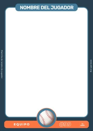 Edita un diseño de béisbol