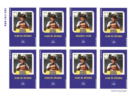 Edita un diseño de béisbol