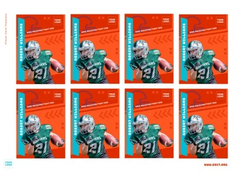 Edit a sports trading card