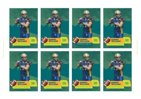 Edit a sports trading card