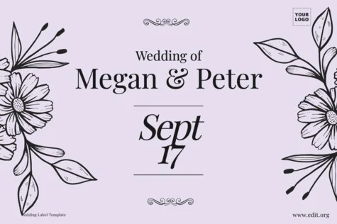 Edit a Wedding Label