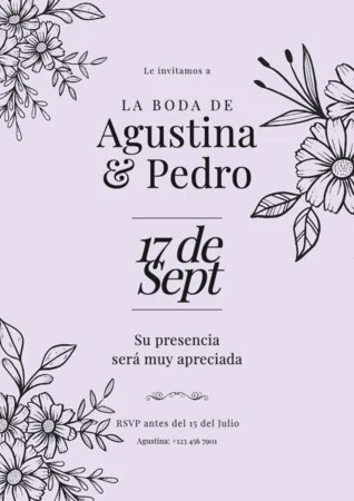 Crear una invitación de boda