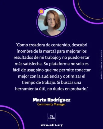 Edita un Testimonio de Clientes