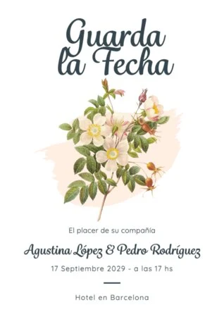 Edita una plantilla Save the Date