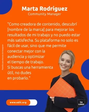 Edita un Testimonio de Clientes