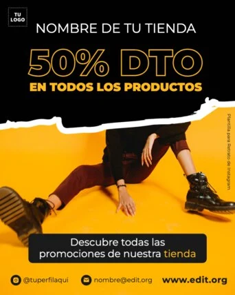 Edita un flyer de Zapatos