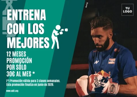 Edita un flyer de Boxeo