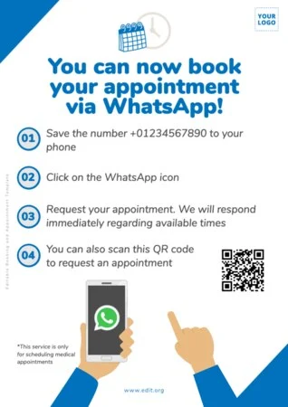 Bearbeite eine Vorlage für Terminbuchungen