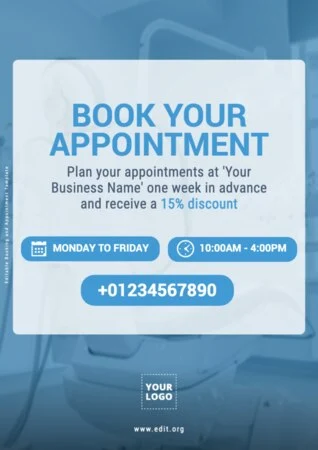 Bearbeite eine Vorlage für Terminbuchungen