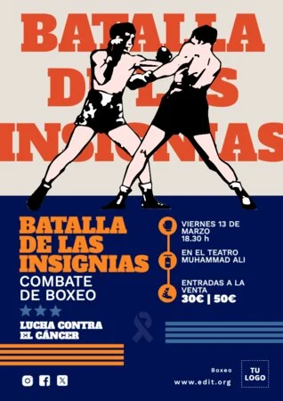 Edita un flyer de Boxeo