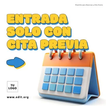 Edita una plantilla de reservas