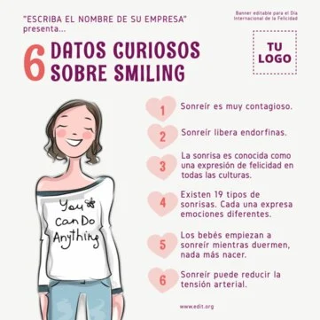 Edita un banner sobre la Felicidad