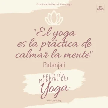 Edita flyers del Día del Yoga