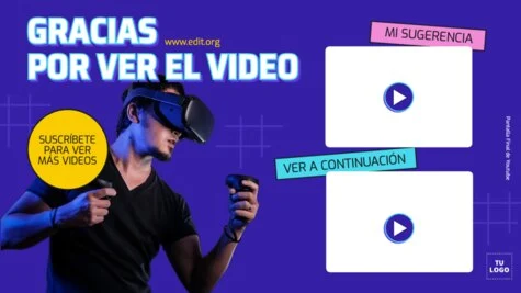 Edita un flyer de Realidad Virtual