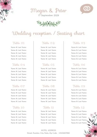 Edit a seating chart template