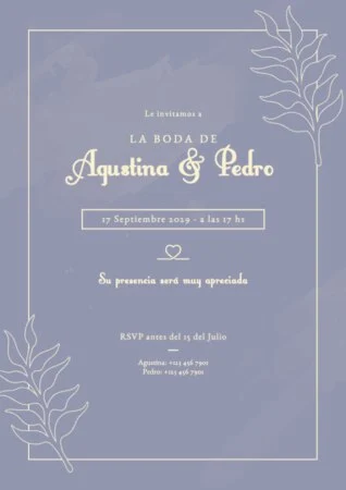 Crear una invitación de boda