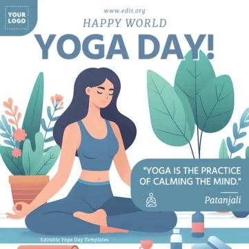 Edit a Yoga Day banner