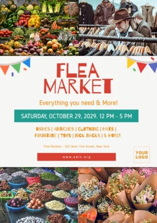 Edit a Flea Market template