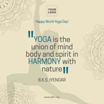 Edit a Yoga Day banner