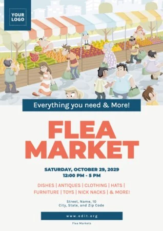 Edit a Flea Market template