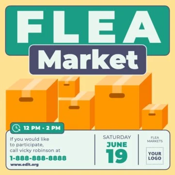 Edit a Flea Market template