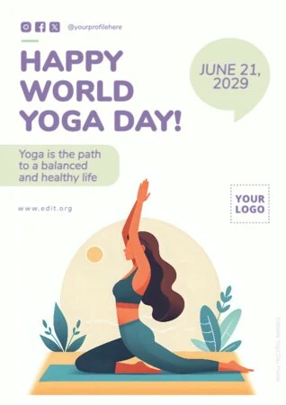 Edit a Yoga Day banner