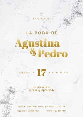 Crear una invitación de boda