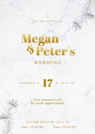 Erstelle beeindruckende Hochzeitseinladungen