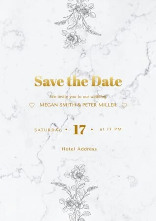 Edit a Save the Date card