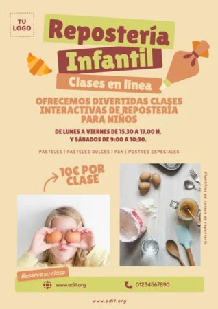 Edita un banner de Repostería