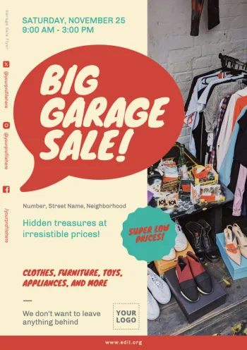 Edit a Garage Sale sign