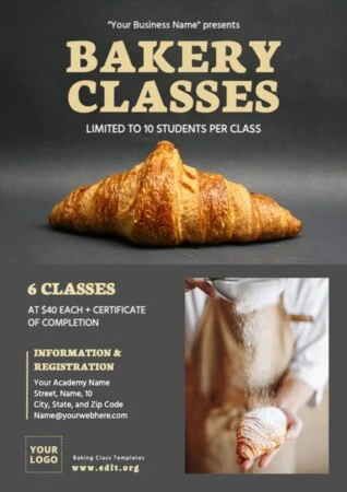 Edit a Baking Class poster